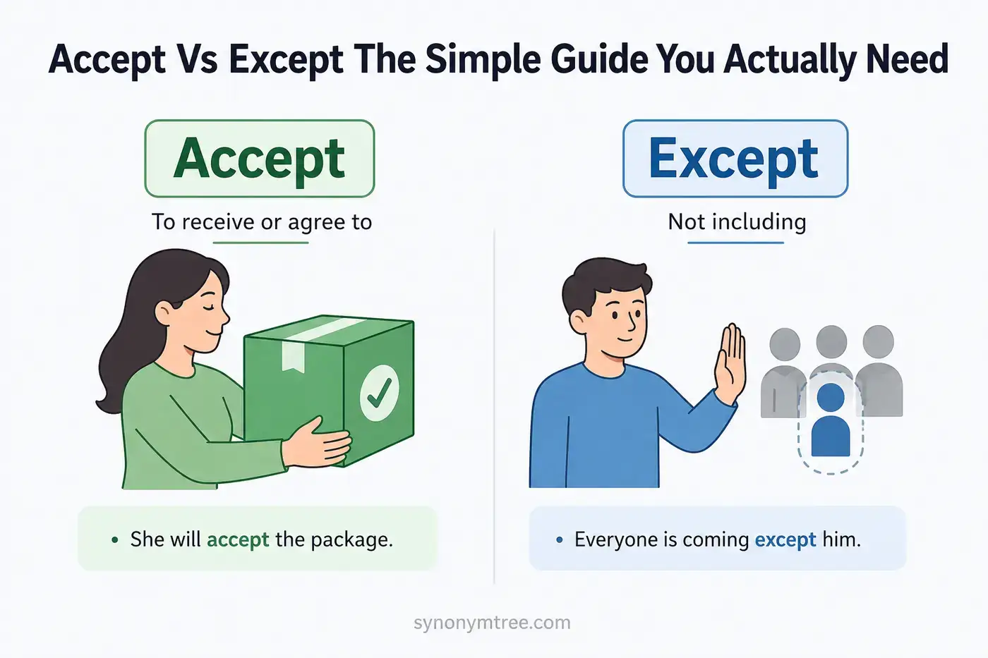 Accept Vs Except The Simple Guide You Actually Need
