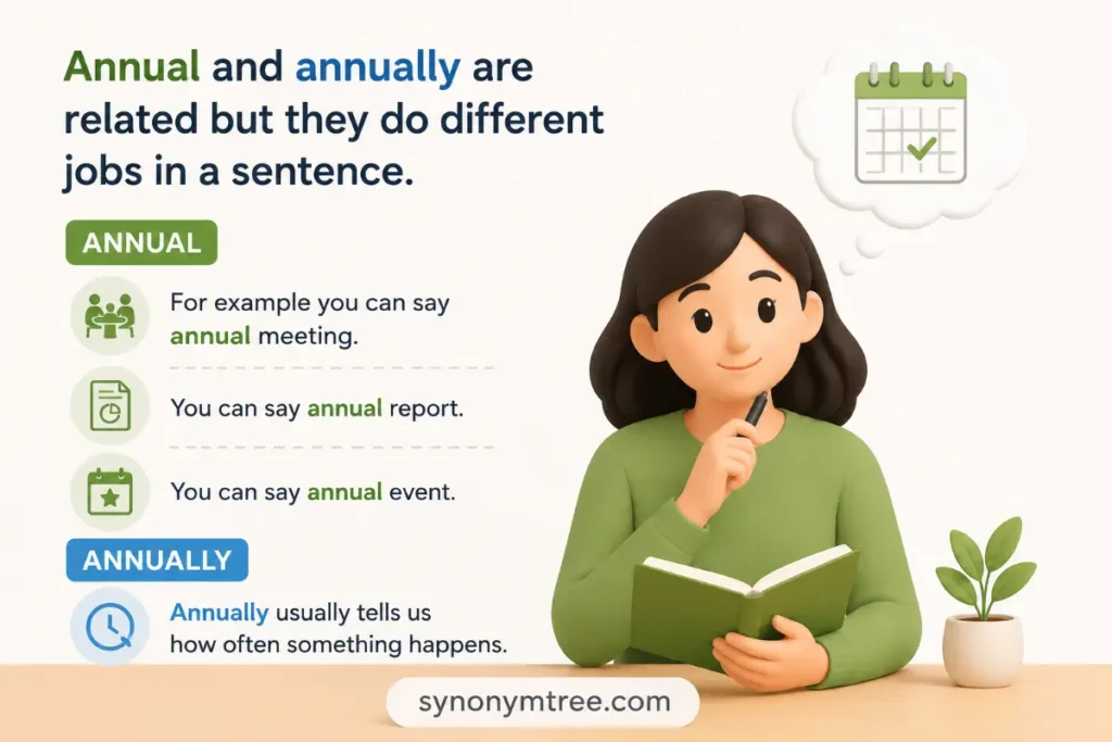 Annual And Annually Have Similar Meanings