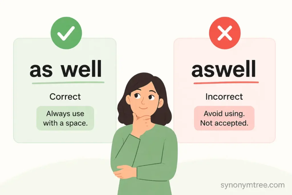 As Well Vs As Well Which Is Correct Final Answer