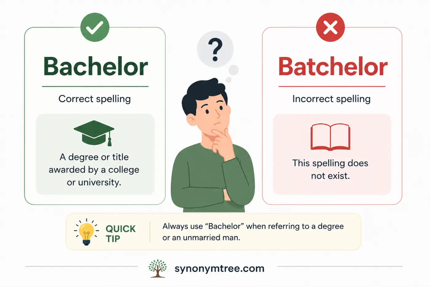Bachelor Vs Batchelor Which Is Correct