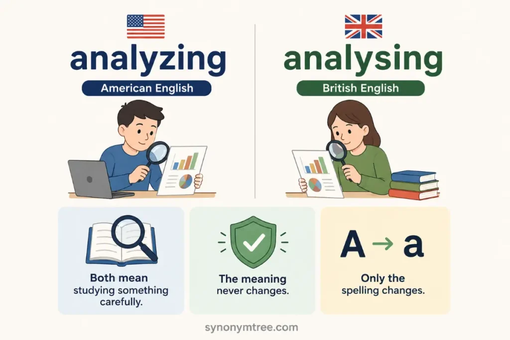 Clear Difference Explained Simply About Analyzing Or Analysing