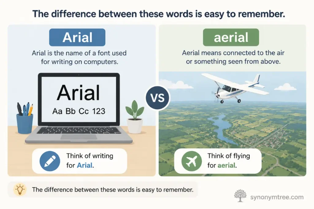Final Answer About Arial Vs Aerial