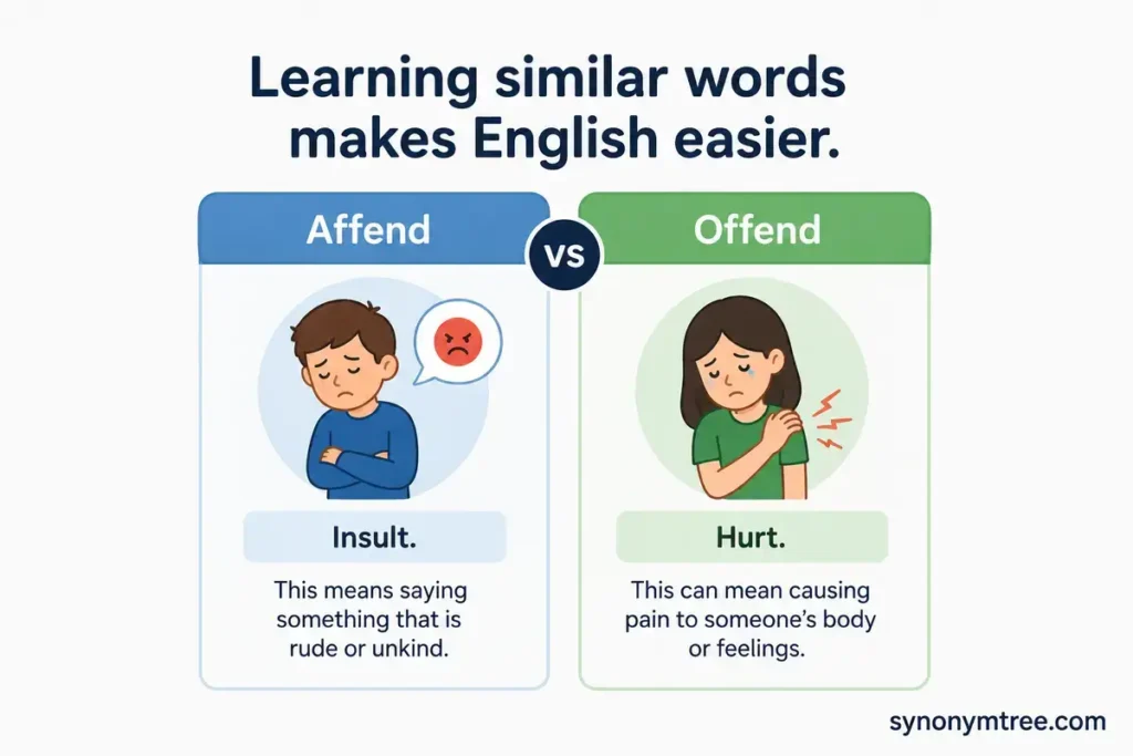 Related Words You Should Know About Affend Vs Offend