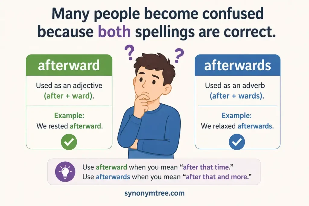 Why People Mix Afterward Or Afterwards