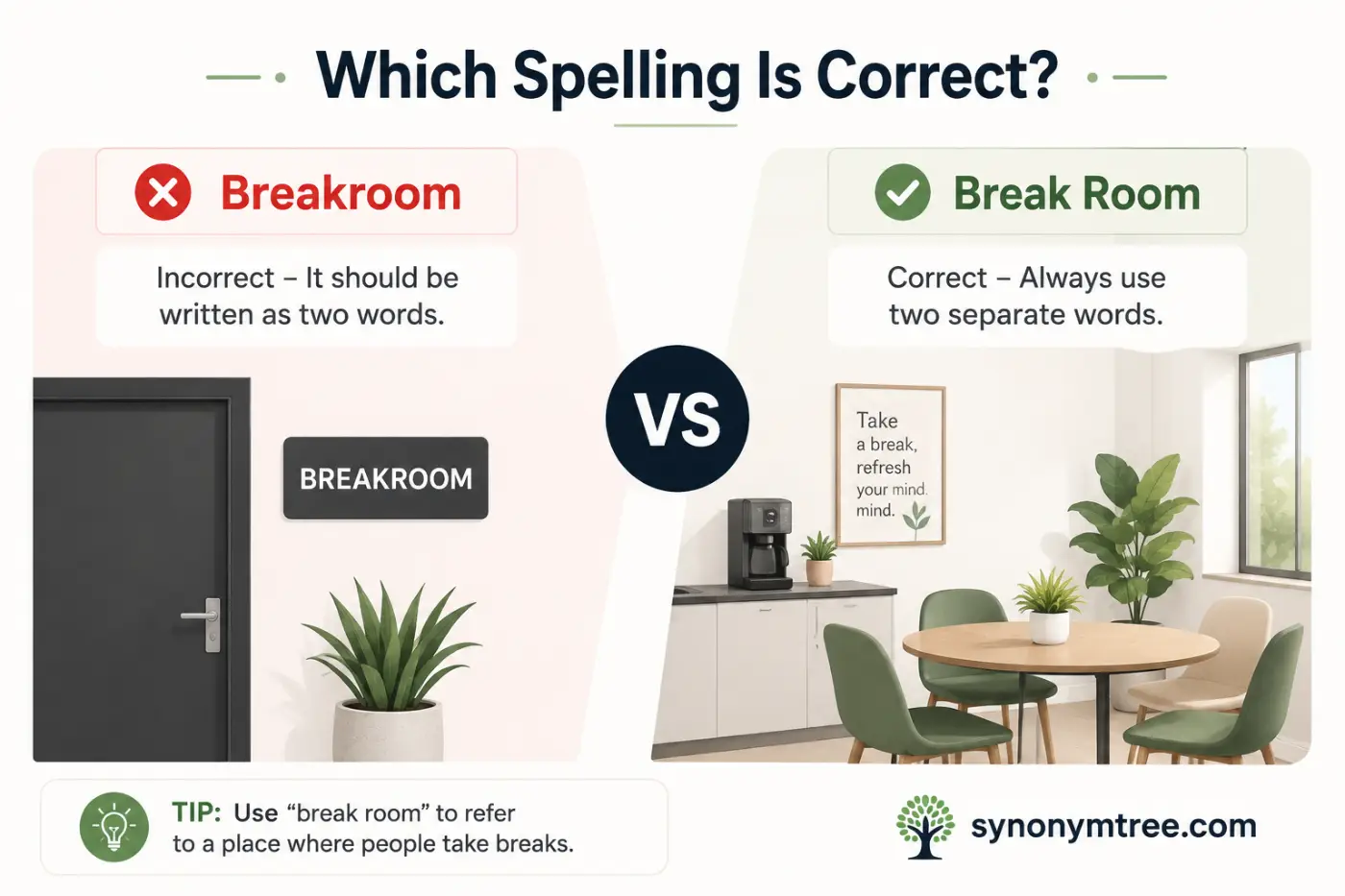 Breakroom Or Break Room Easy Guide 2026