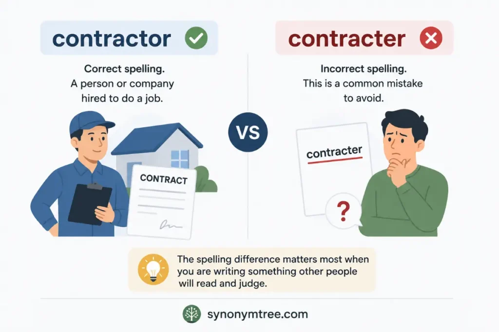 Contractor Vs Contracter In Professional Writing