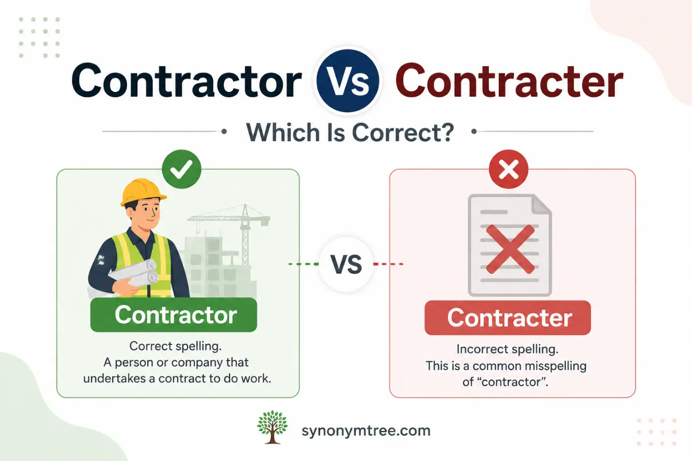 Contractor Vs Contracter Which Is Correct