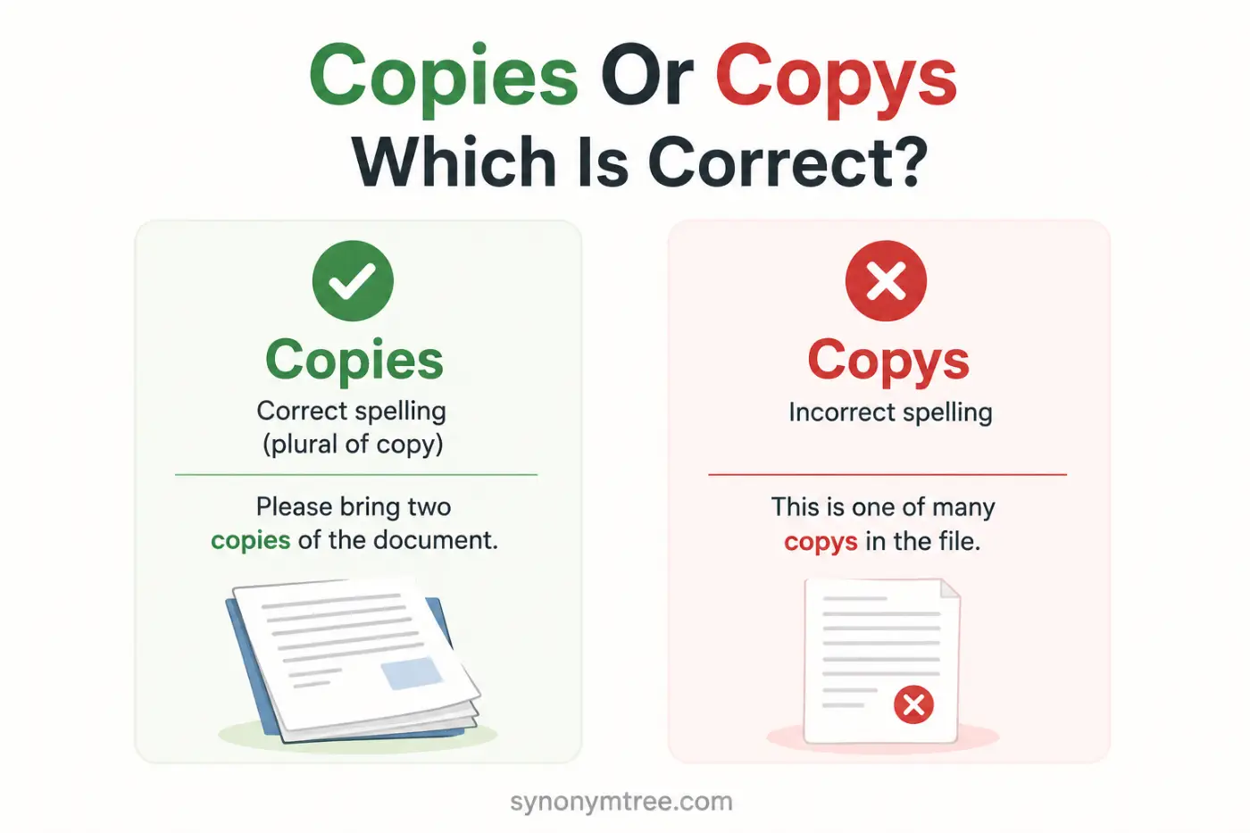 Copies Or Copys Which Is Correct