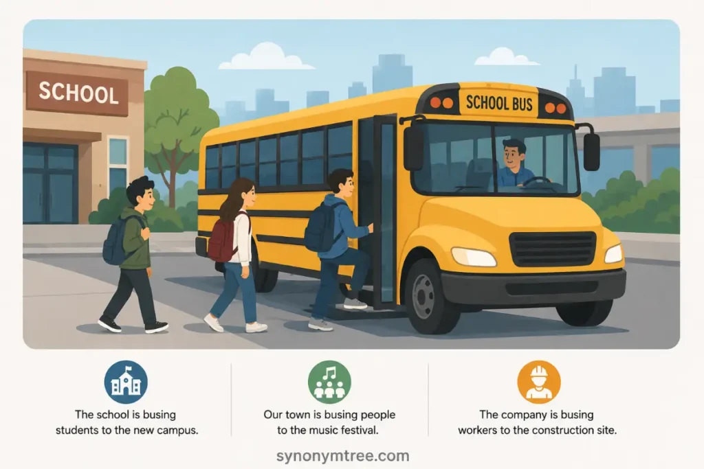 Easy Real Life Sentences You Can Use With Busing Or Bussing