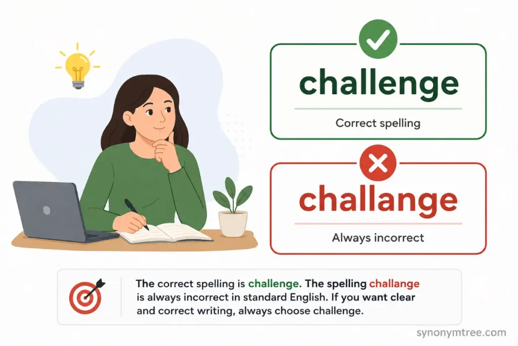 Final Answer About Challenge Vs Challange Which Spelling Is Correct