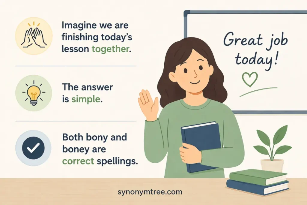Final Teacher Explanation About Bony Vs Boney