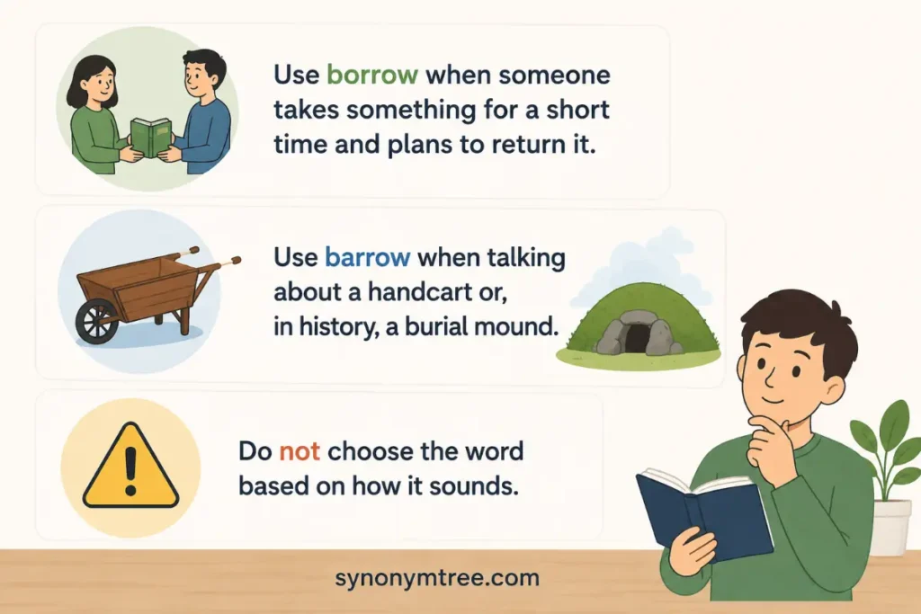 Final Teacher Explanation About Borrow Vs Barrow