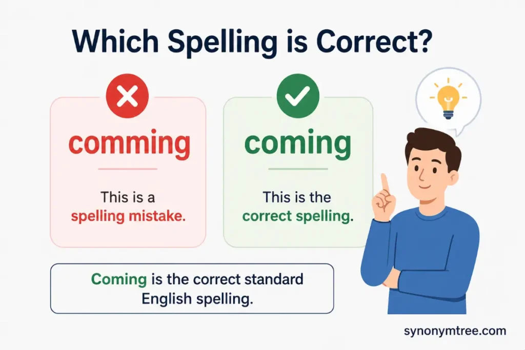 Final Teacher Explanation About Comming Vs Coming Which Spelling Is Correct
