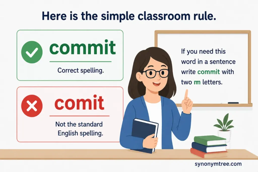 Final Teacher Explanation About Commit Vs Comit