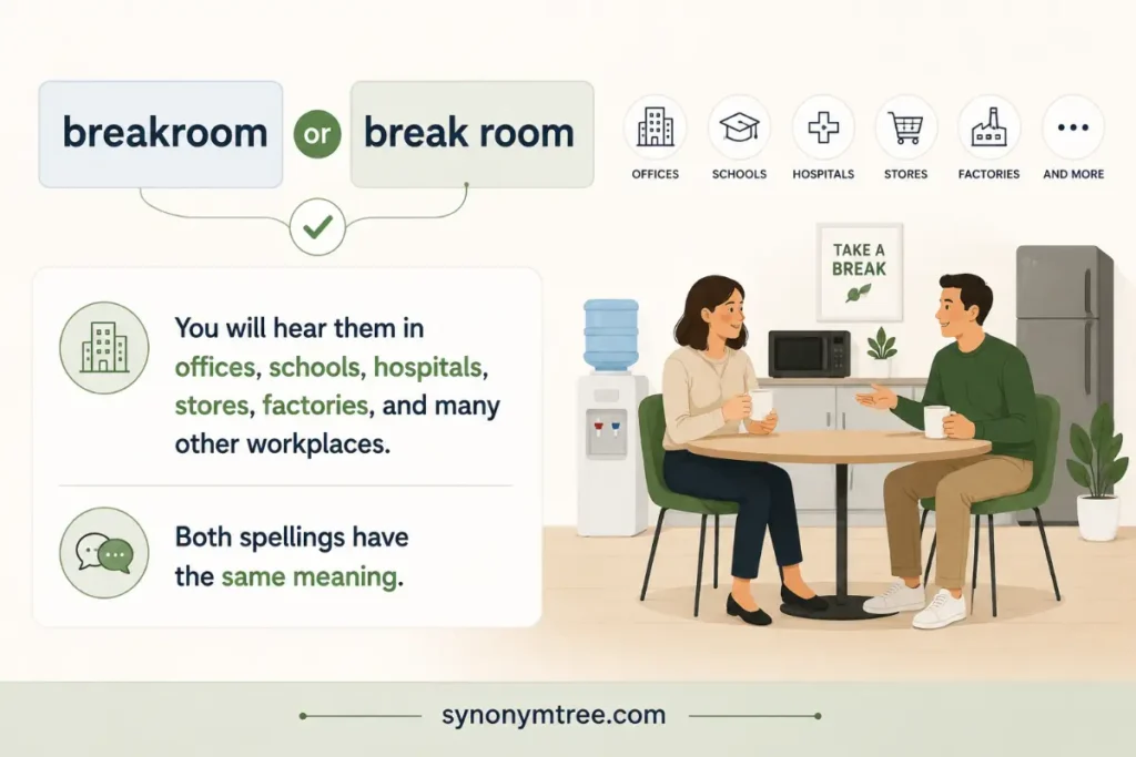 How People Actually Use Breakroom Or Break Room In Daily English