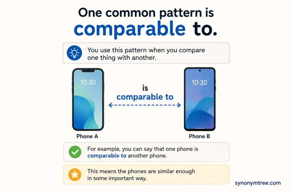 How People Actually Use Comparable In Daily English
