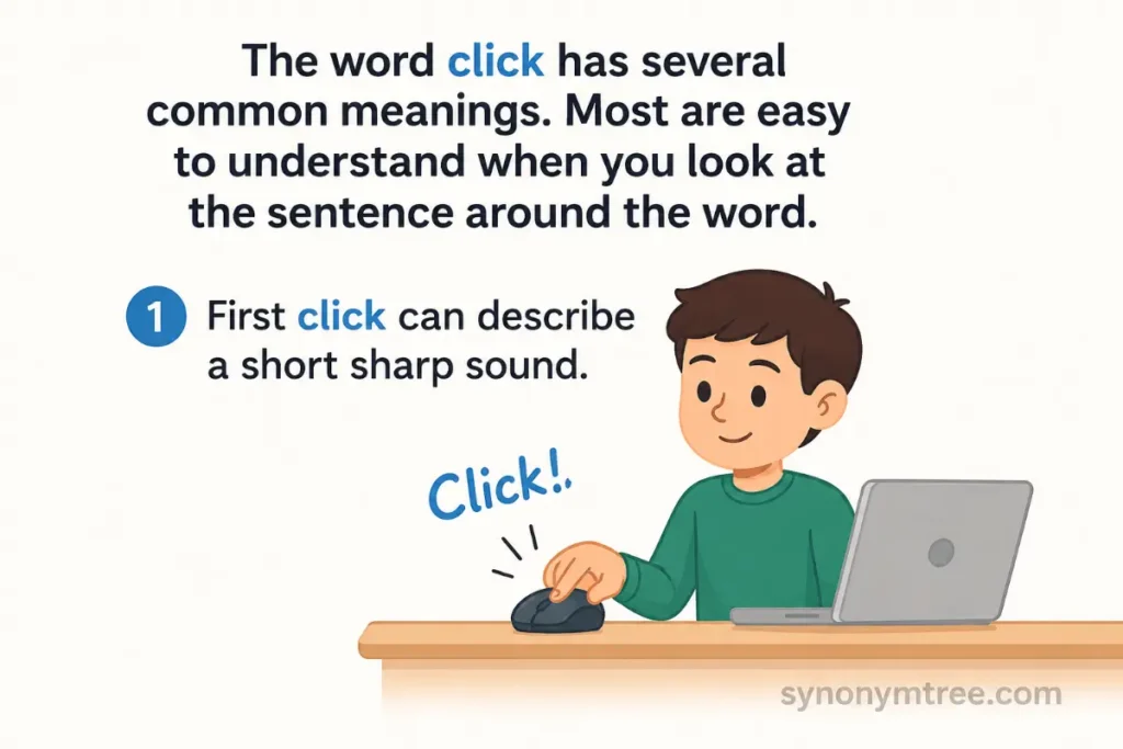 What Does Click Mean In Simple English