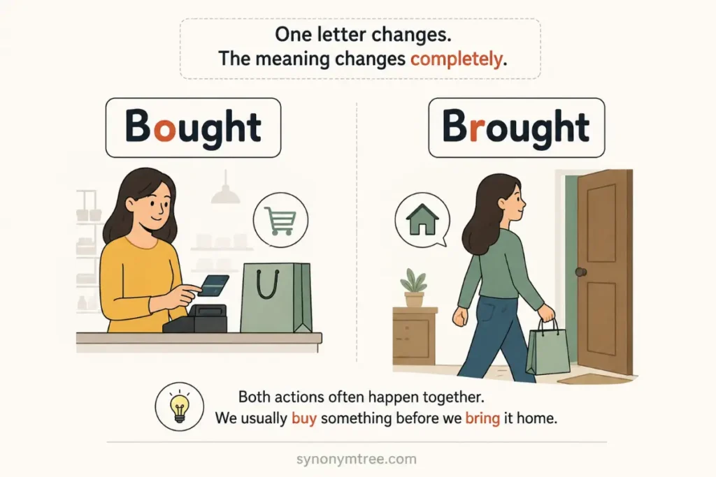 Why People Mix Brought Vs Bought