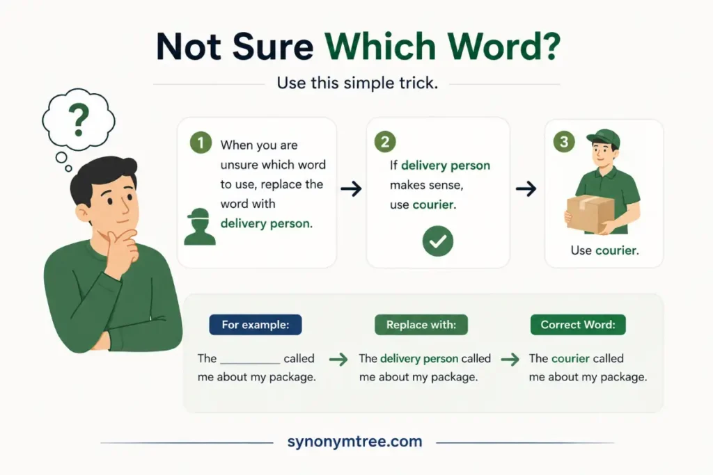 A Quick Sentence Test for Currier vs Courier