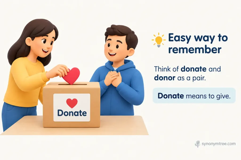 A Simple Memory Trick to Remember Donar Or Donor