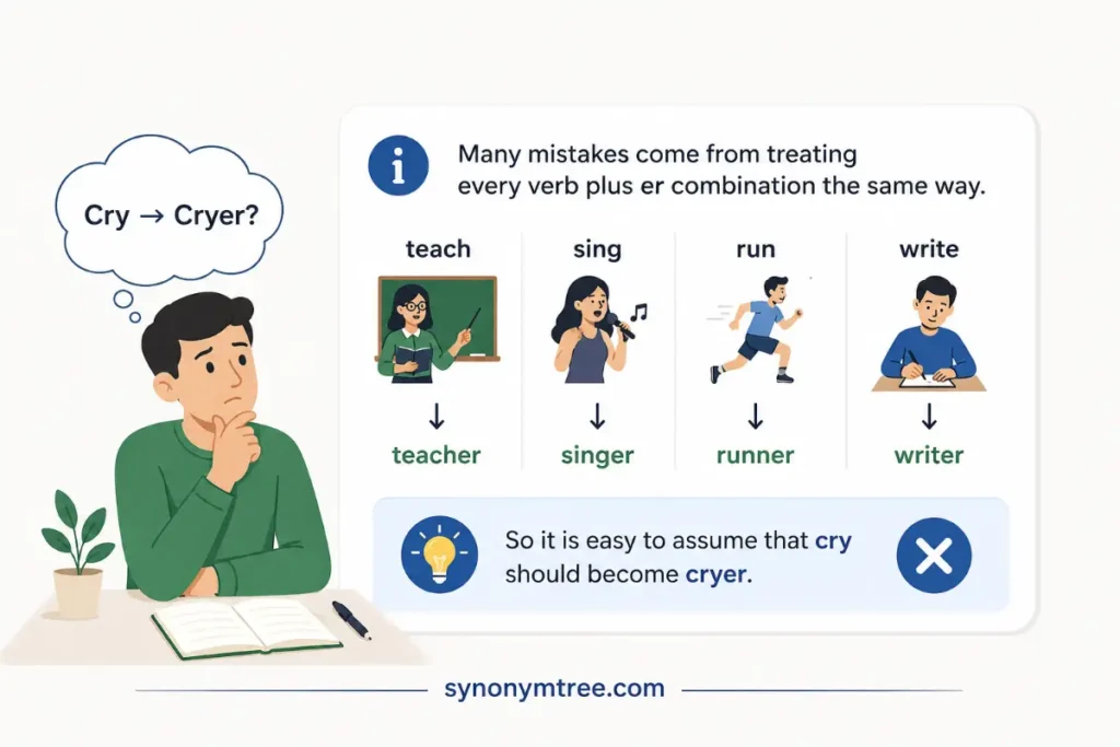 Common Mistakes With These Spellings About Cryer vs Crier