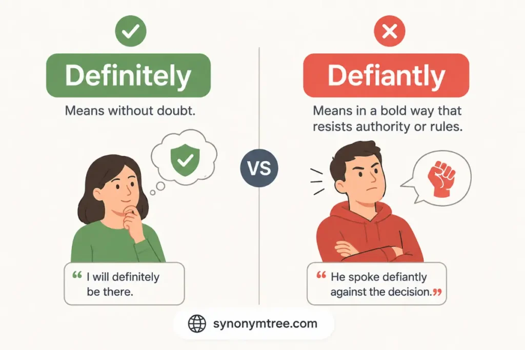 Comparing The Two Spellings for Definately Or Definitely