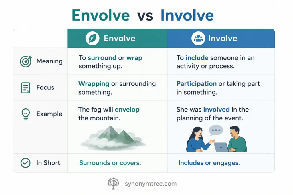 Comparison Table for Envolve vs Involve