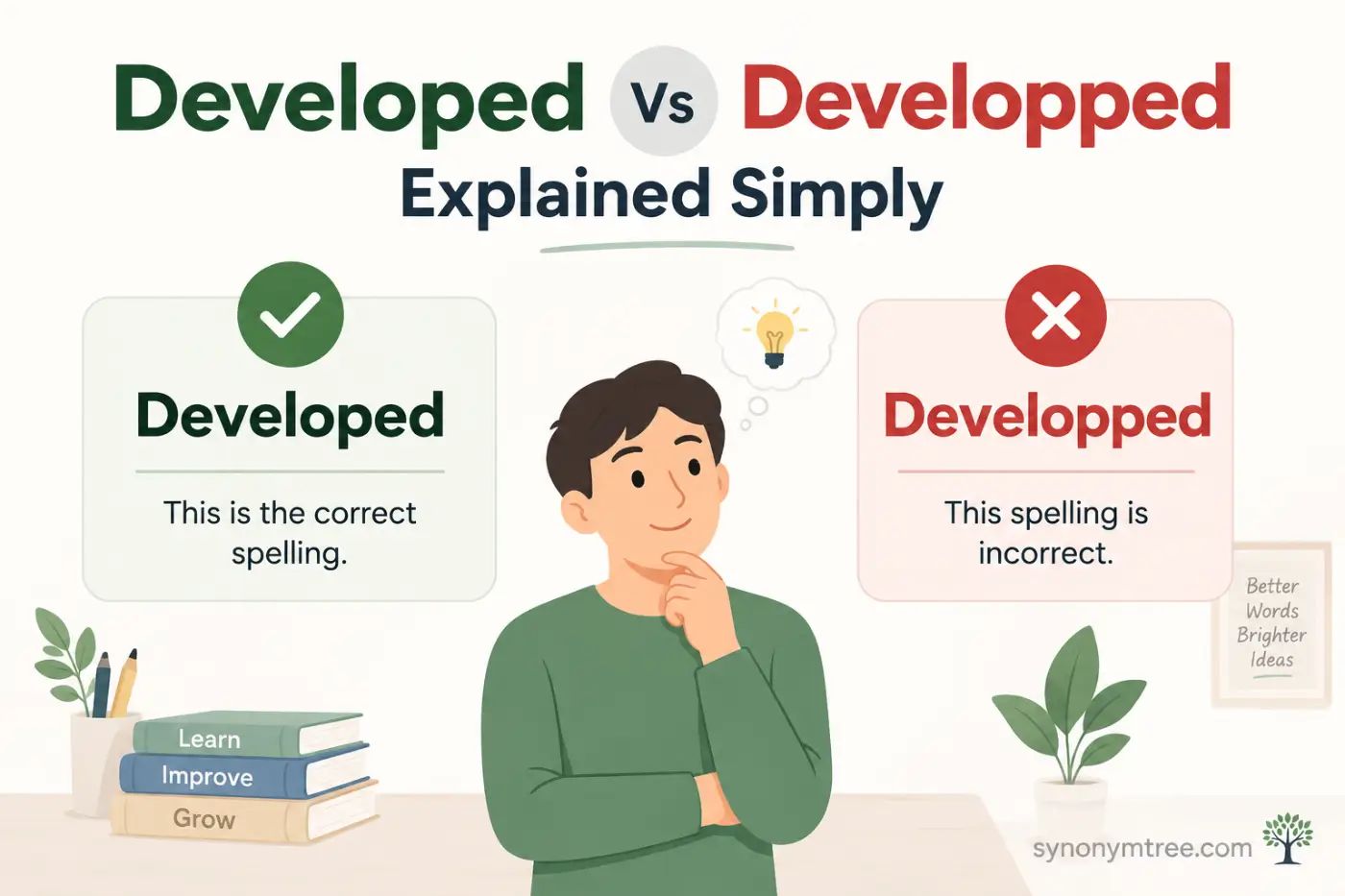 Developed Vs Developped Explained Simply