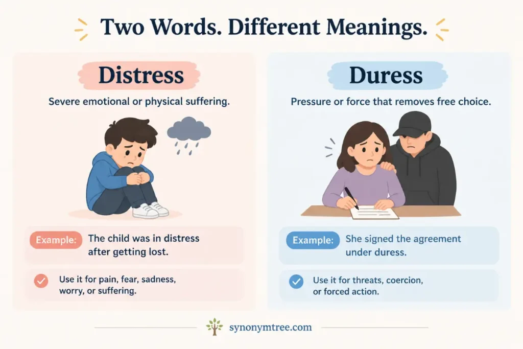 Distress Vs Duress At A Glance