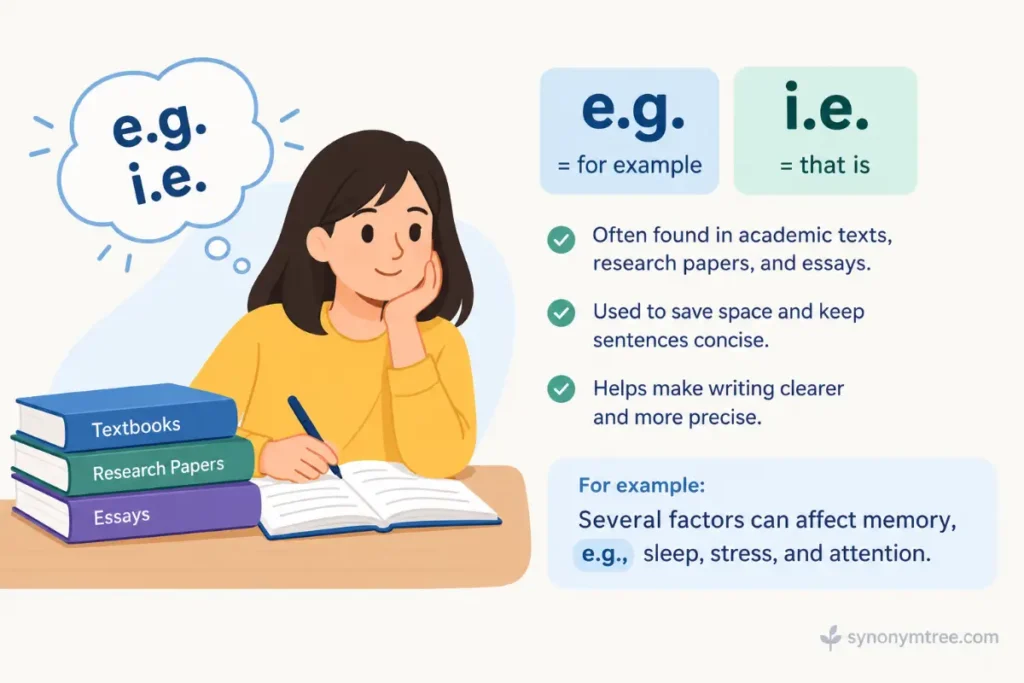 Eg Vs Ie In Academic Writing
