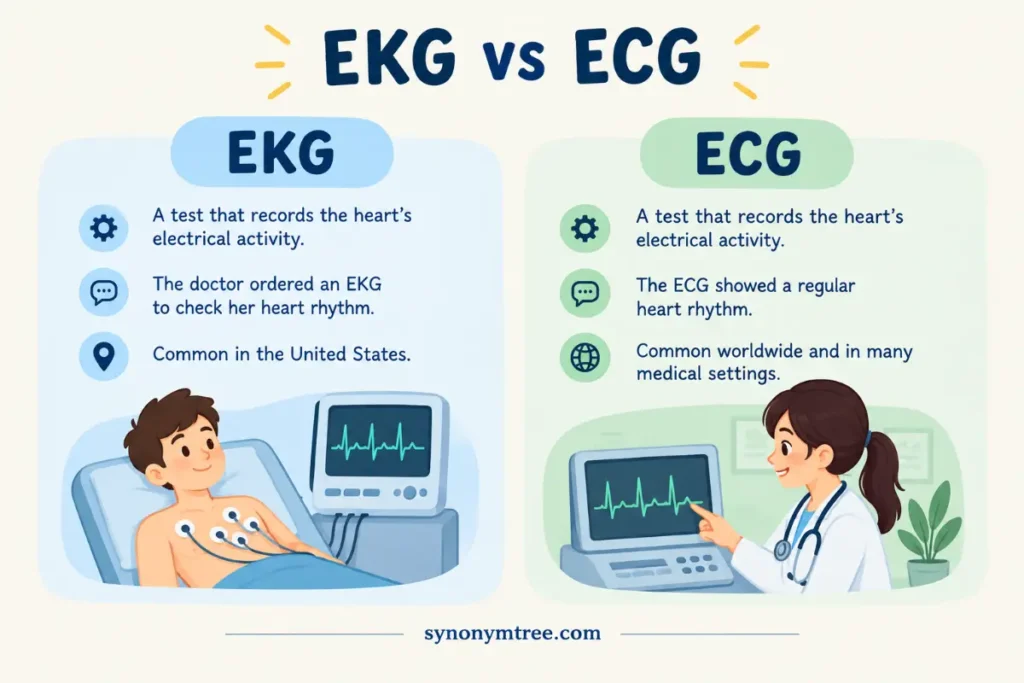 EKG vs ECG Comparison