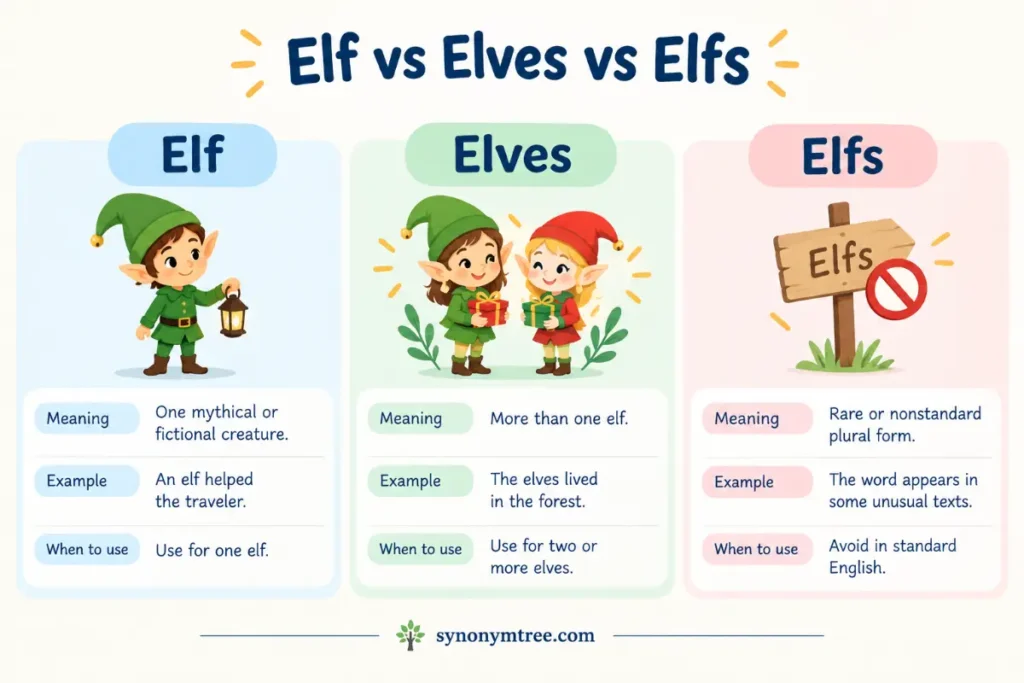 Elfs Or Elves Comparison