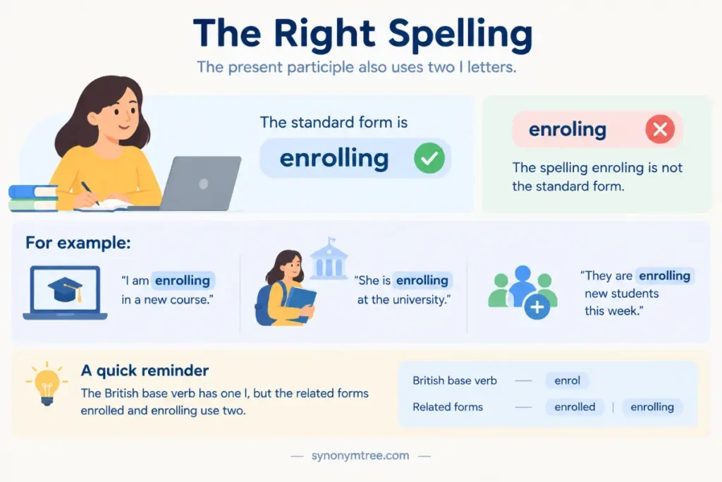 Enrolling Or Enroling