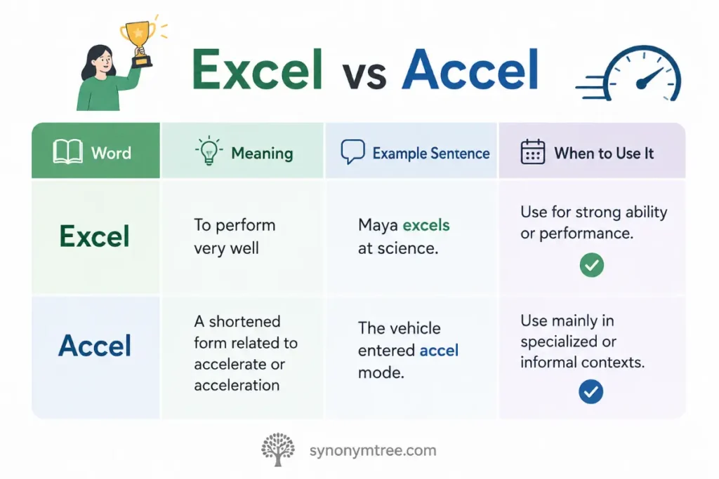 Excel vs Accel Comparison