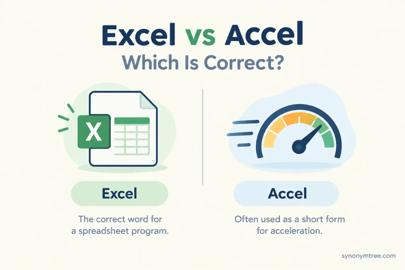Excel vs Accel Which Is Correct