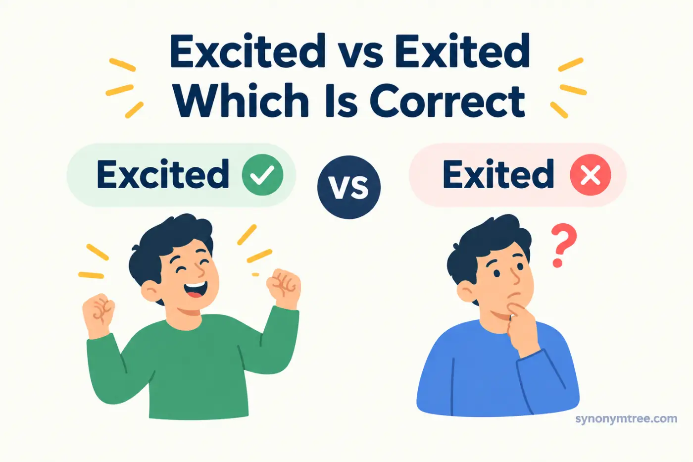 Excited vs Exited Which Is Correct