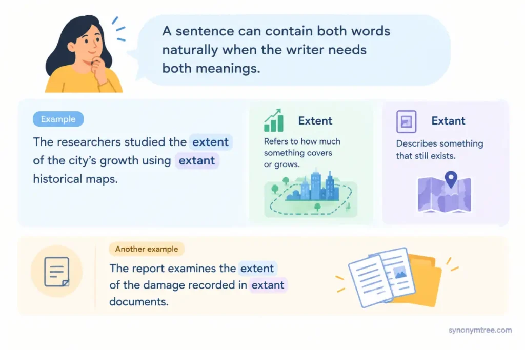 Extent vs Extant In A Sentence