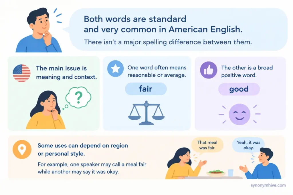 Fair Vs Good In American English