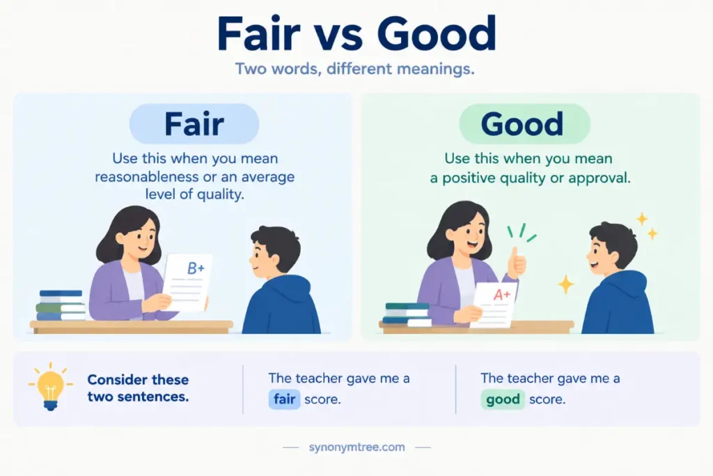 Fair Vs Good In Writing
