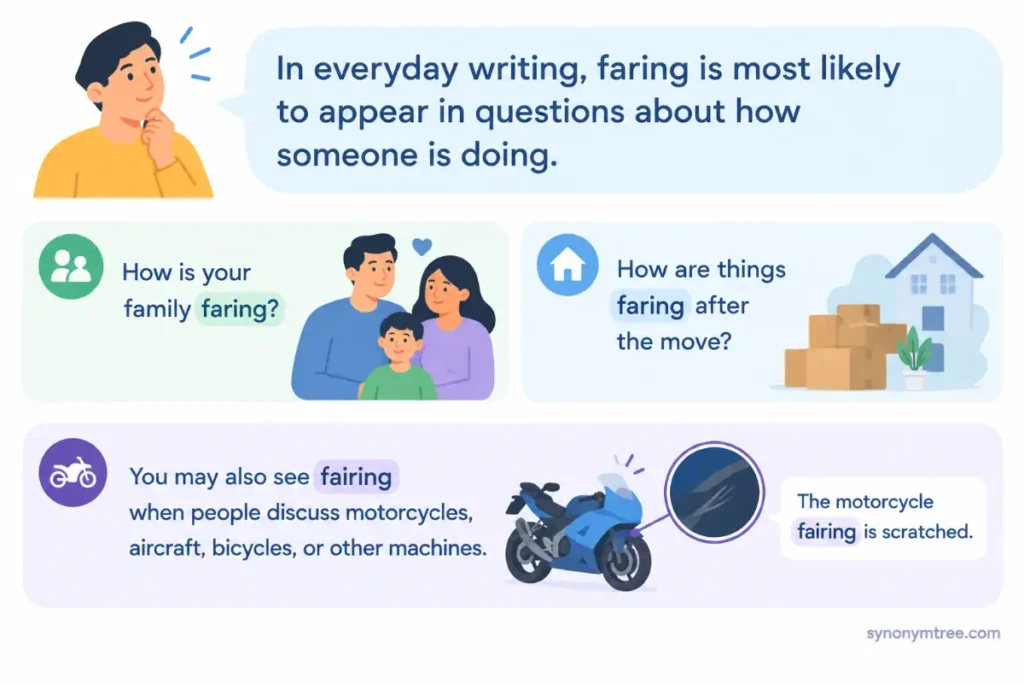 Faring Or Fairing In Everyday Writing