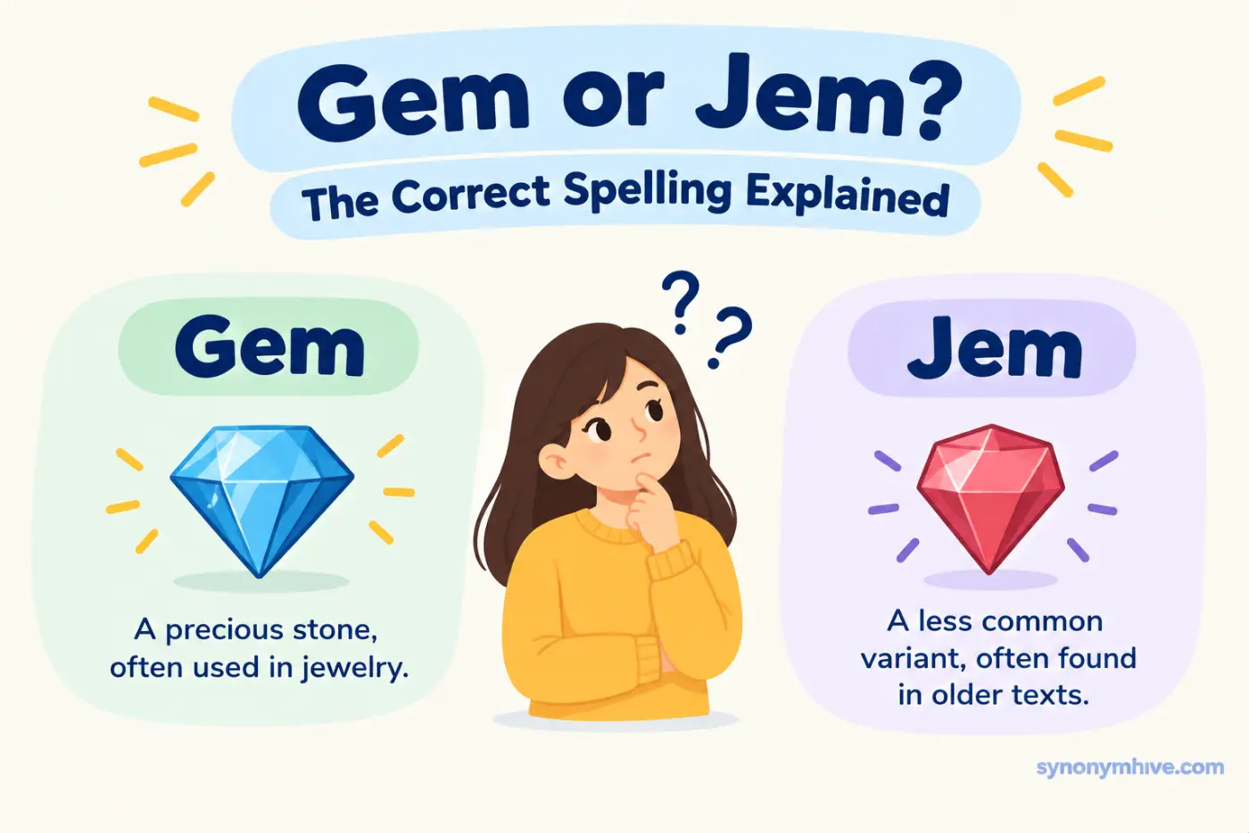 Gem or Jem? The Correct Spelling Explained
