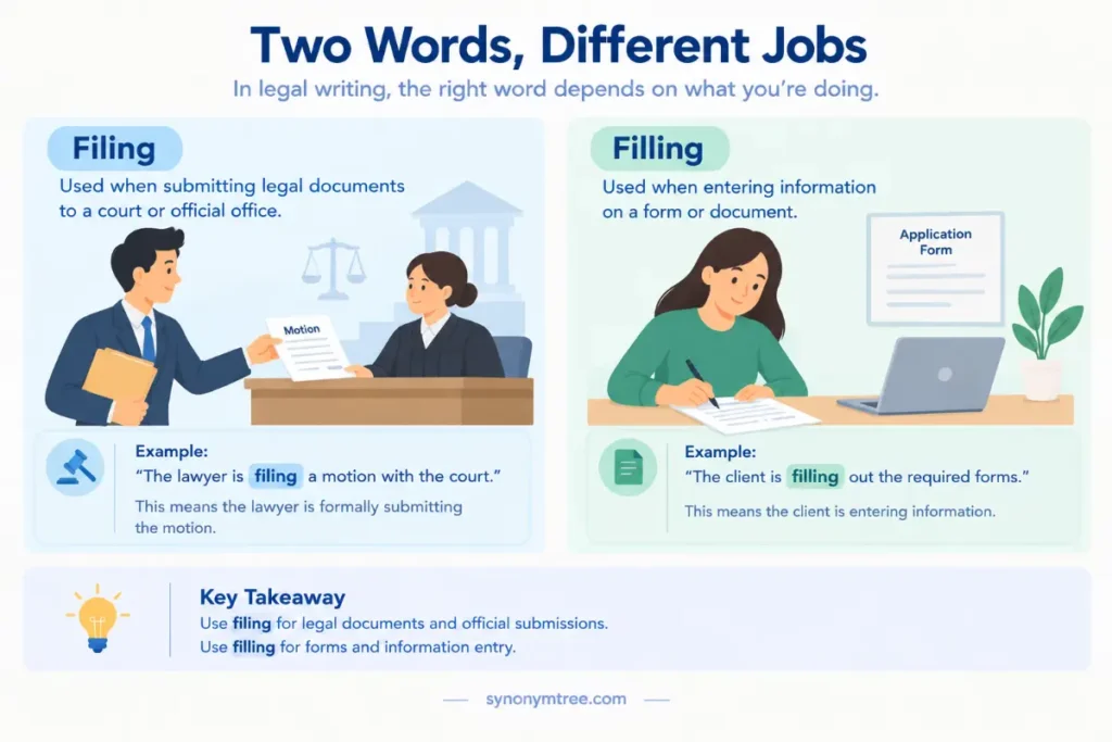 Filing And Filling In Legal Writing