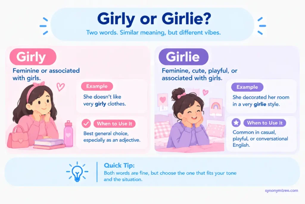 Girlie or Girly Comparison