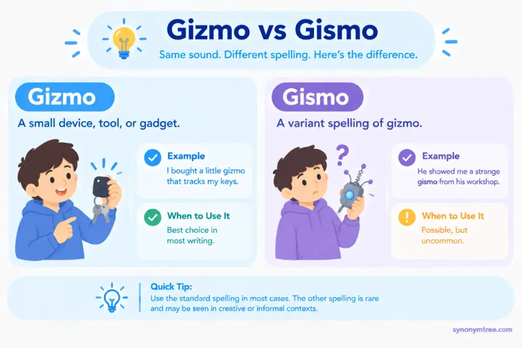Gizmo vs Gismo Comparison Table