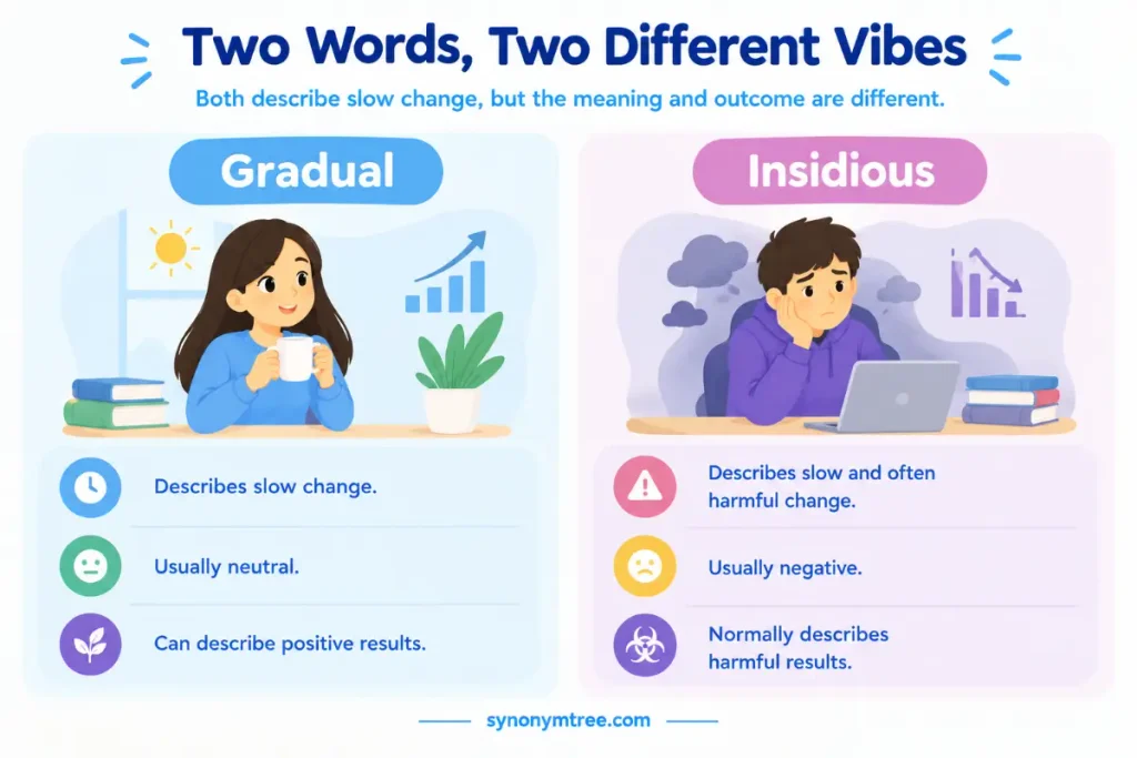Gradual vs Insidious What Is the Difference