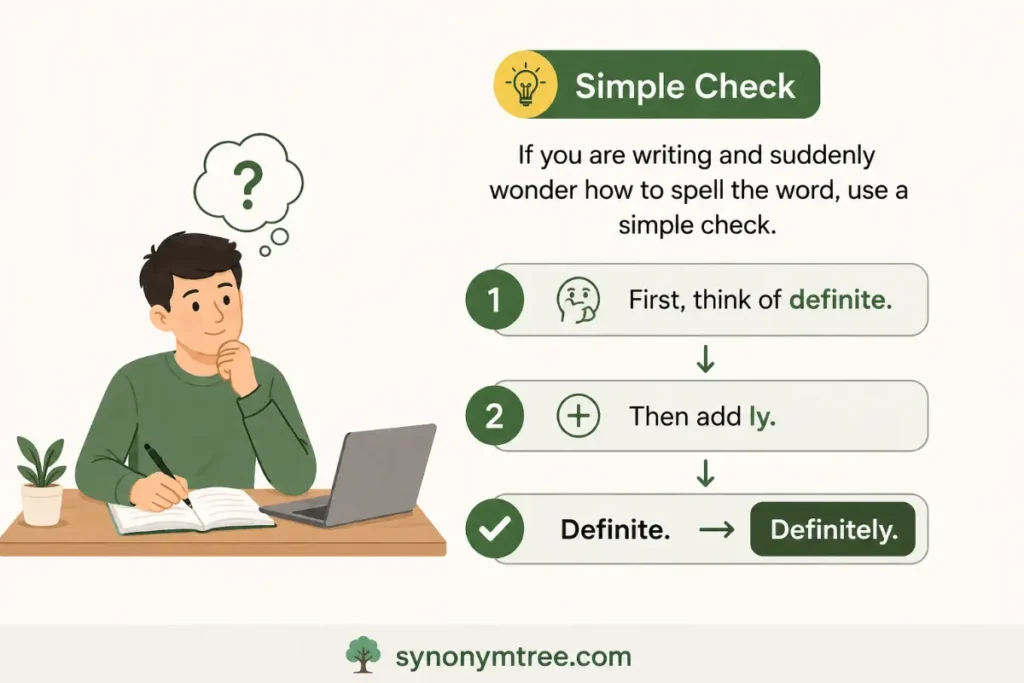 How To Check The Spelling Quickly for Definately Or Definitely