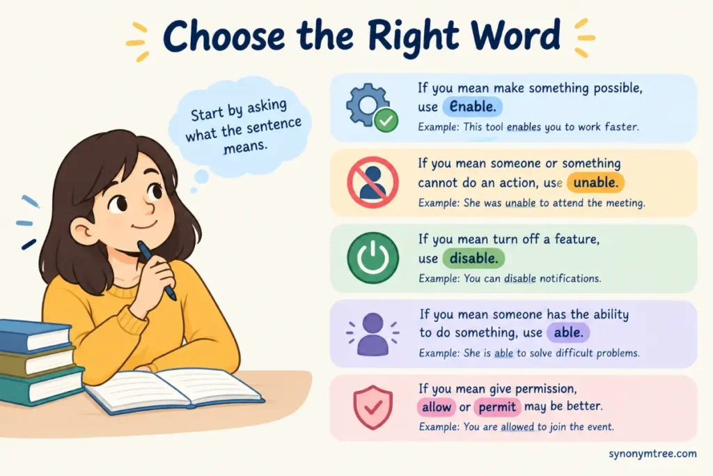 How To Choose The Right Word In Enable Vs Inable