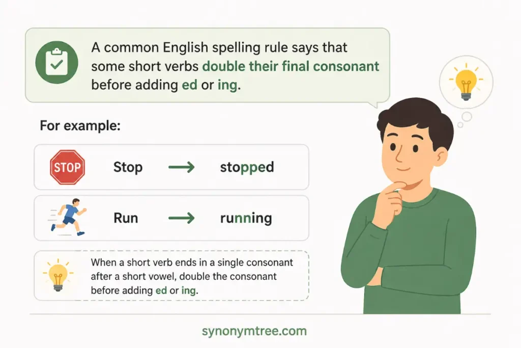 The Final Consonant Doubling Rule For Developed Vs Developped