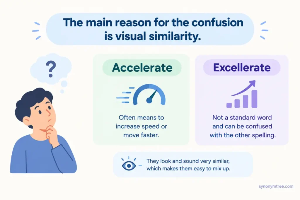 Why Do People Confuse These Excelerate or Accelerate?