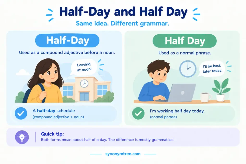 Why Do People Confuse Half-Day and Half Day?